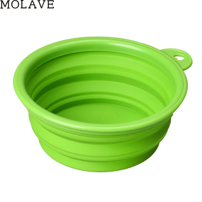 MOLAVE Happy Gifts собака кошка домашнее животное силиконовый складной миска для