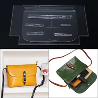 1set 20305cm sewing pattern shoulder bag leather craft stencil template diy handmade craft supplies