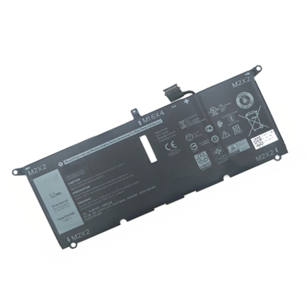 Оригинальный аккумулятор для ноутбука DXGH8 HK6N5 0H754V H754V P82G 7 6 В 52 Вт/ч Dell XPS 13 9380 9370