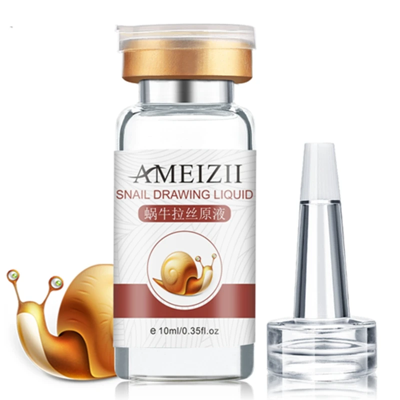 AMEIZII, экстракт улитки, гиалуроновая кислота, сыворотка, увлажняющая, отбеливающая, подтягивающая эссенция, Антивозрастная, уход за кожей лица, ремонт, 1 шт - Вес нетто: Snail Essence