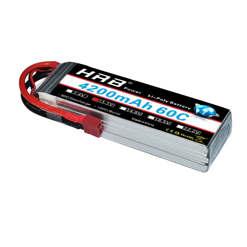 Аккумулятор HRB Lipo 3S 11 1 V 4200MAH 60C 120C LiPo для Traxxas 1/10 Радиоуправляемый автомобиль