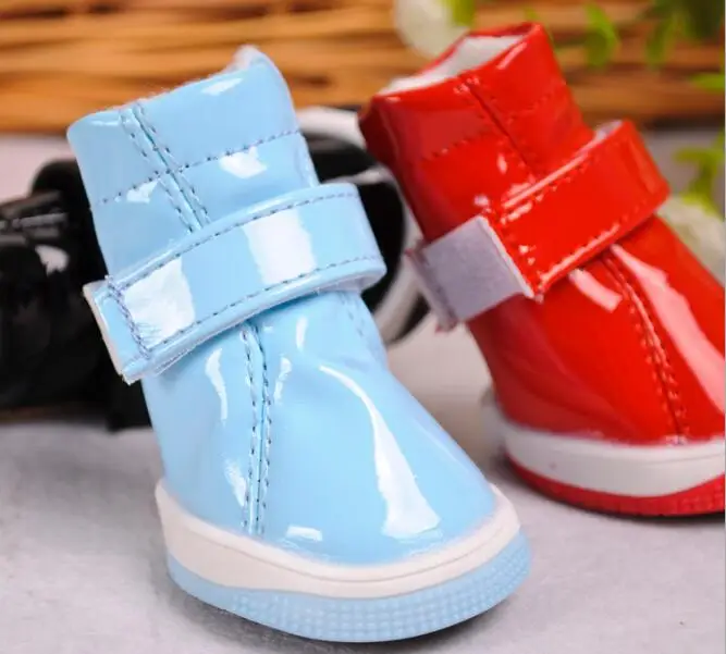 

Pet Supplies Pet Dog Shoes PU Lovely Shoes Pet Warm And Fashion 4 color 4pcs/set