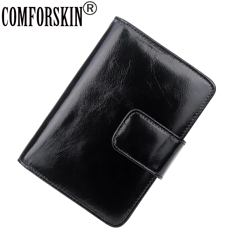 

COMFORSKIN Luxurious 100% Cowhide Oil Waxing Leather Card Wallets 2018 New Arrivals Large Capacity Fashion Style Card Holders