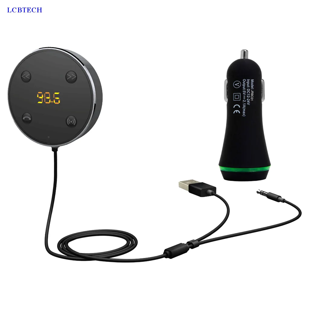 Bluetooth 3 0 fm-передатчик JRFC02 fm-радио AUX Интерфейс 5 мм аудио кабель автомобильный