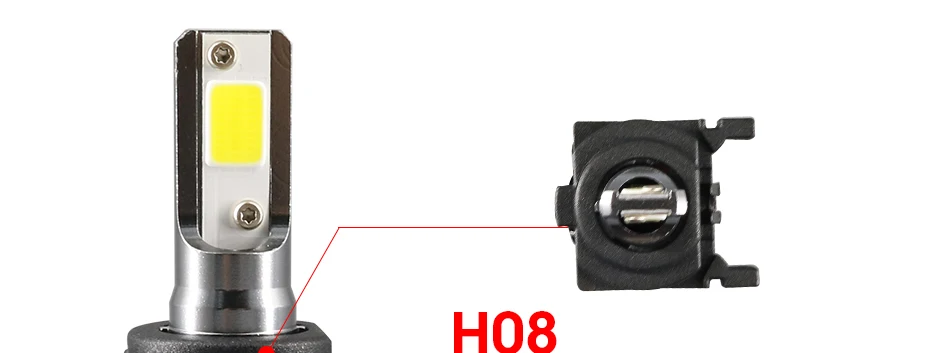 Hlxg 2 шт. мини H7 led canbus лампы отсутствие радиопомех автомобиля Headllight 6000 k для ford focus 12В для ближнего и дальнего света/24 V авто фары