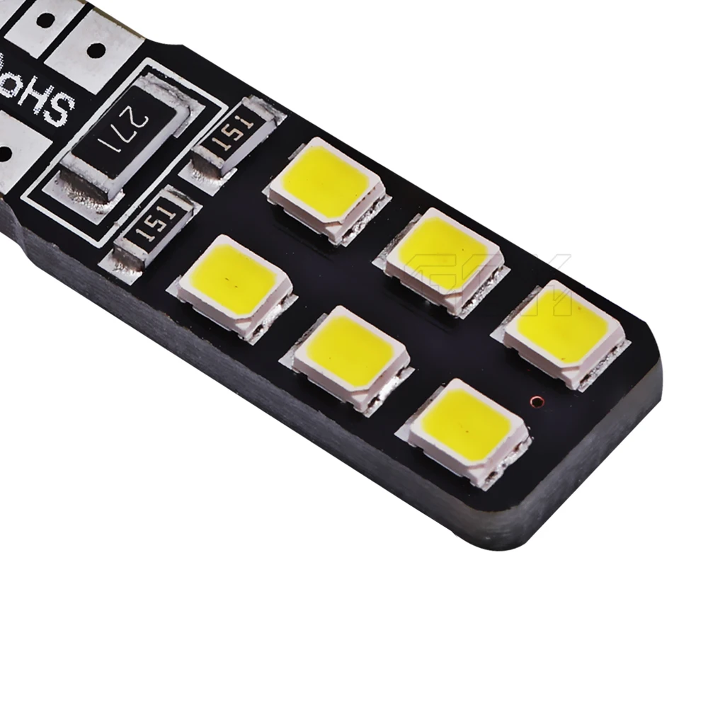 4 шт./лот белый СВЕТОДИОД CANBUS T10 12smd 2835 LED W5W 12 В|t10 led 2835|car signal lightcar light w5w |