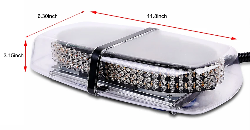 36W 240LED Автомобильные светодиодные водонепроницаемые магниты стробоскоп