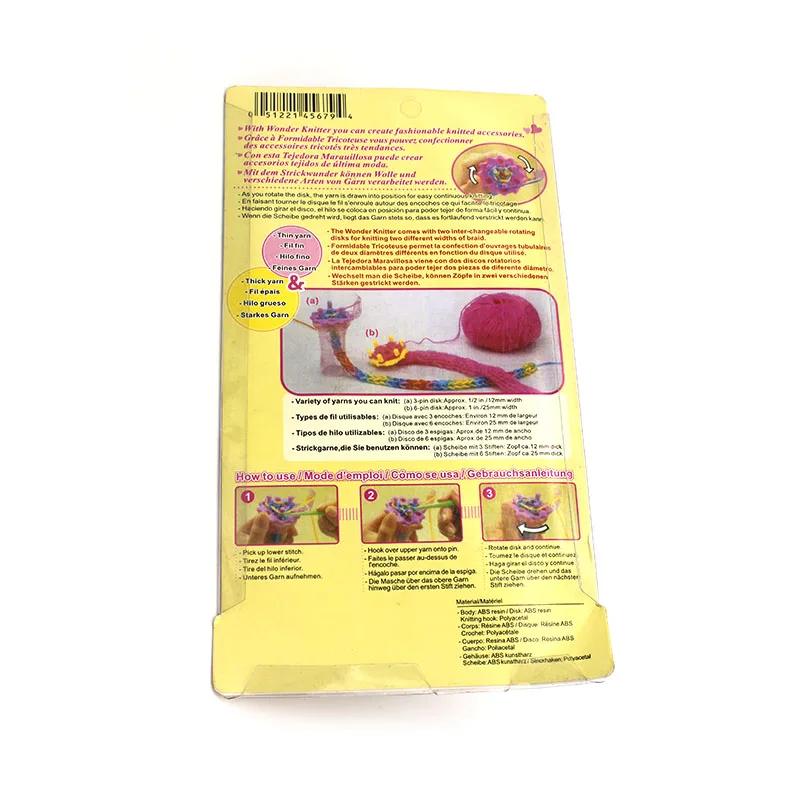 1 комплект DONYAMY пластмассовый вязальный крючок ткацкий станок для шарфа шапки