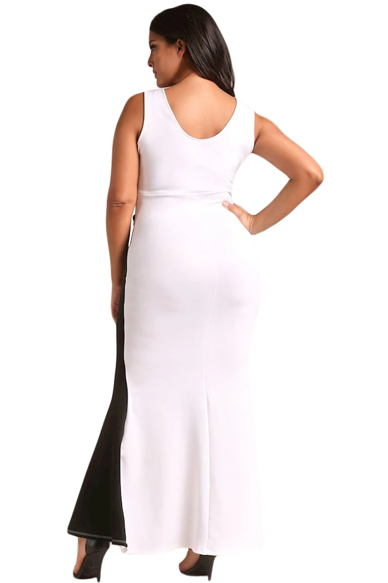 Zmvkgsoa длинное платье пикантные летние без рукавов вечерние 4XL плюс Размеры