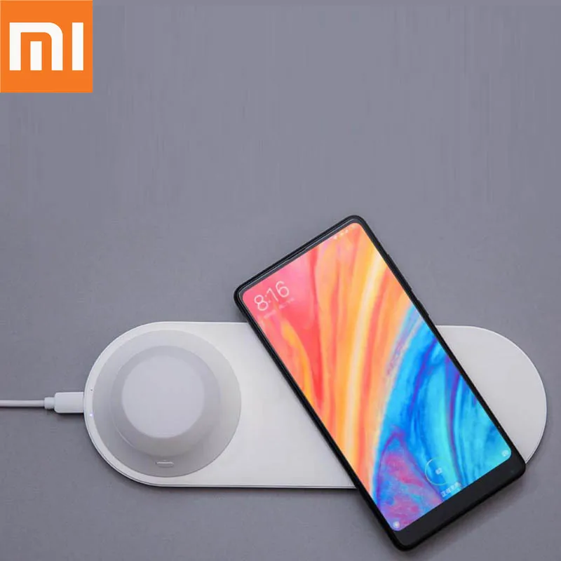 Оригинальное Беспроводное зарядное устройство Xiaomi со светодиодной подсветкой
