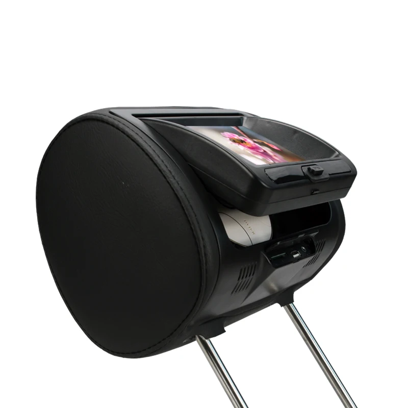 7 дюймов TFT LED дисплей Авто Подушка монитор сенсорная кнопка AV USB SD DVD игра FM IR DC 12V