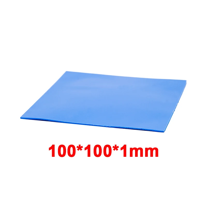 100x100x1.0 mm Высокое качество 100 мм* 100 мм* 1 мм 0,5 мм 1,5 мм 2 мм 3 мм 5 мм Термальность Pad GPU Процессор радиатор охлаждения Проводящий силиконовый коврик - Цвет: 100x100x1.0 mm