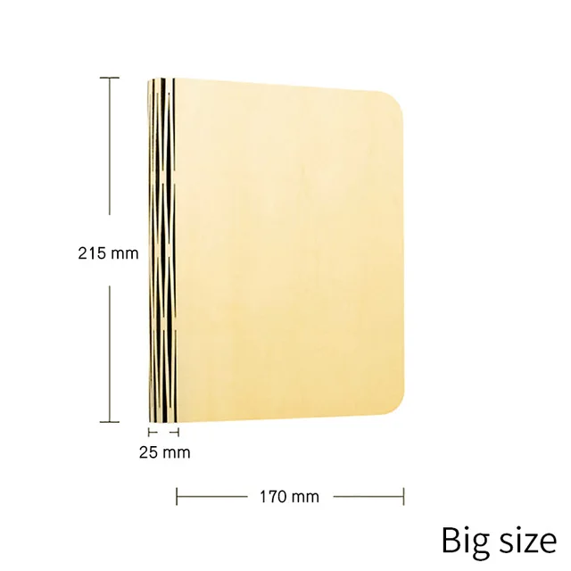 Big Size USB Перезаряжаемые LED складная деревянная книга Форма настольная лампа ночник свет книга прикроватной тумбочке украшения Ночь Настенный светильник - Цвет: Big Size