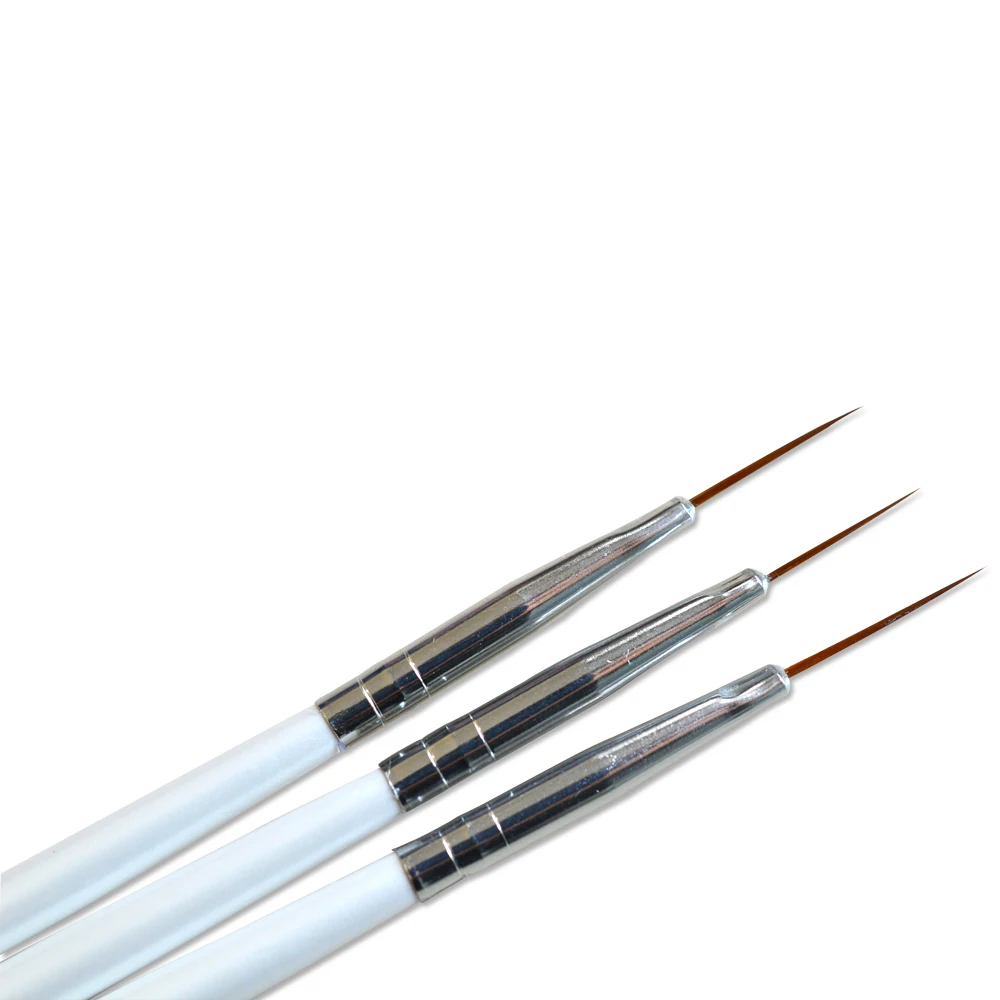 3 шт./компл. щетка для декора ногтей набор инструментов профессиональная ручка