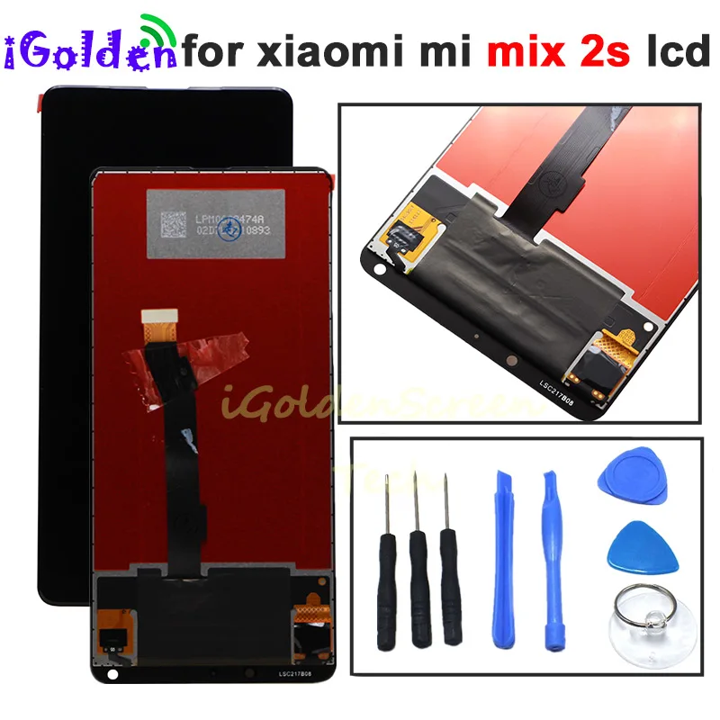 ЖК-дисплей для Xiaomi Mi Mix 2S Mix2S сменный сенсорный экран с дигитайзером в сборе рамкой