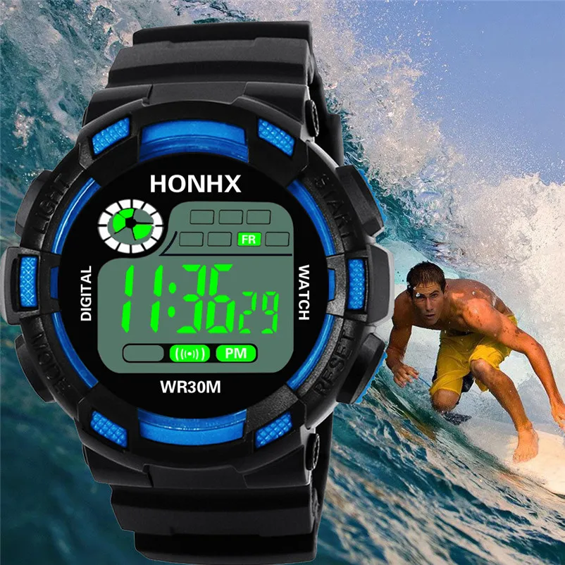 

Fashion Man's watchesLuxury Men Analog Digital Military Army Sport LED Waterproof Sports Wristwatches Clock Relogio J14#N
