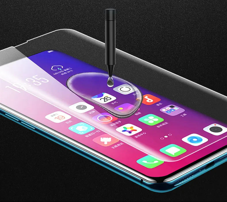УФ закаленное стекло для Samsung Note 9 8 S9 S8 S7 Edge 5D полностью жидкий клей защита экрана