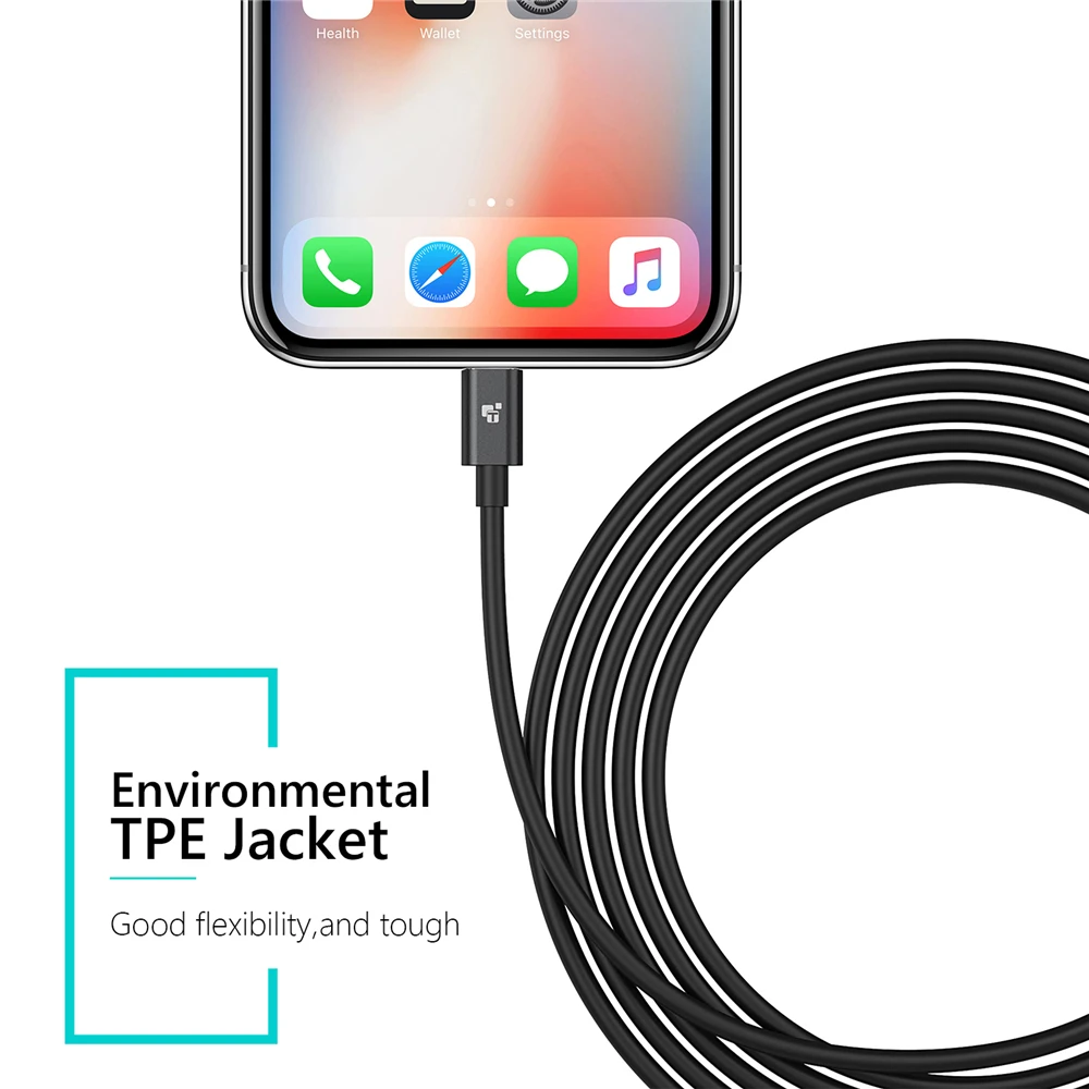 Зарядный USB-кабель TIEGEM 5 В 2 А для iPhone X 8 Plus быстрой зарядки и передачи данных 7 6 |