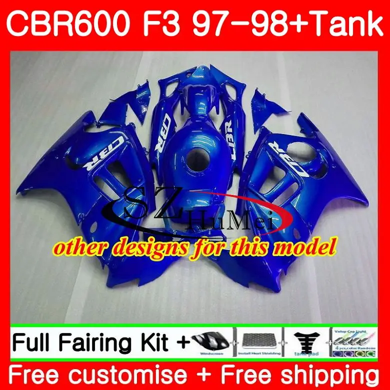 Корпус для HONDA CBR600F3 граффити зеленый CBR600RR F3 CBR 600F3 FS 47SH3 CBR600 97 98 CBR600FS 600 1997 1998