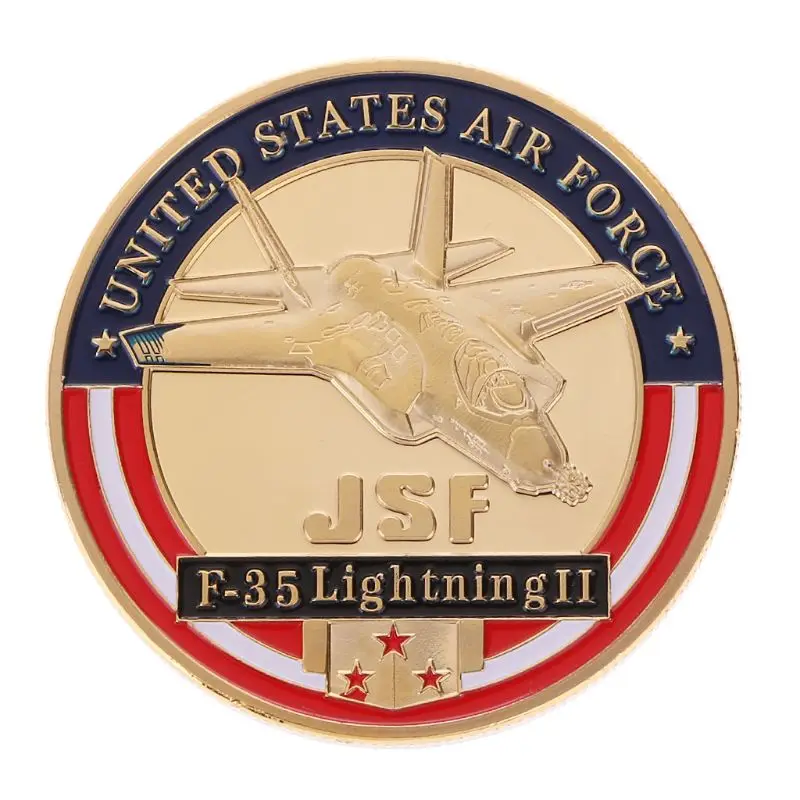 Американские ВВС F-35 истребители памятные монеты для военных Funs