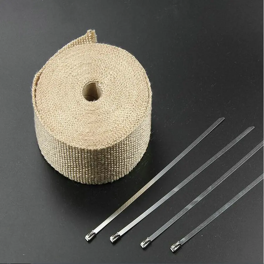 Выхлопная труба для мотоцикла насадка на глушитель тепловая оболочка 2 х15 футов |