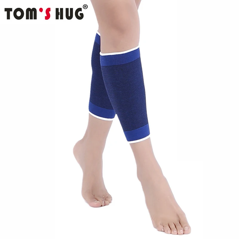 1 Pcs Calf Leg Support  Warmers Tom's Hug Brand Cycling Basketball Football Badminton Sports Breathable Leg Protector Blue