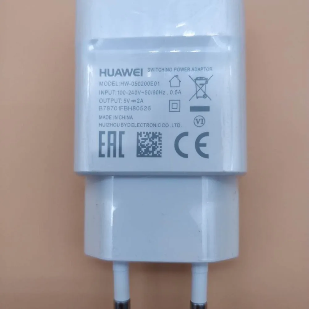 Оригинальный EU Huawei y6 2019 зарядное устройство для p10 p9 p8 lite Honor 7x6 6a 6x 6c 5c 7 mate 8 5 V/2A