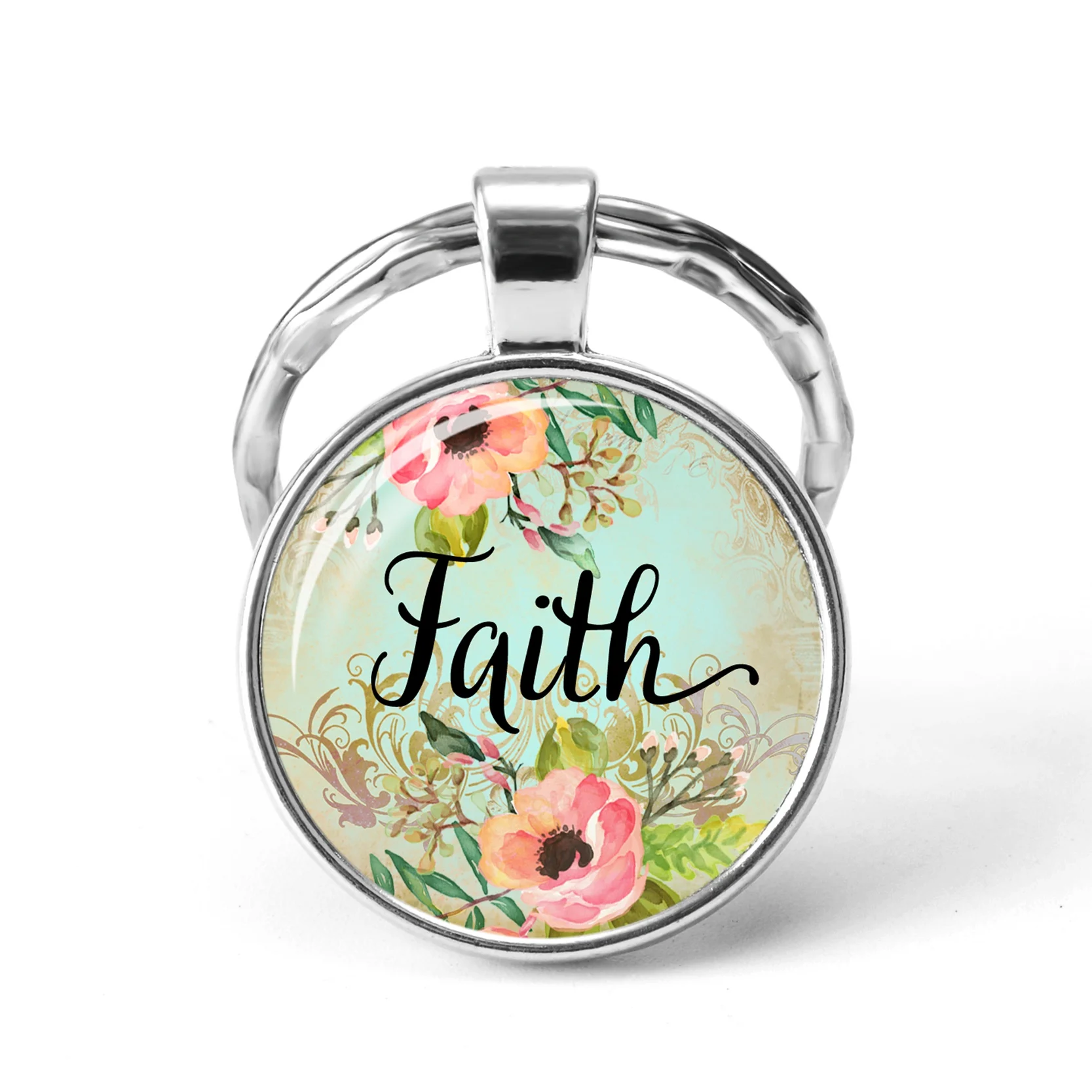 Модные христианские библейские брелки-держатели для ключей псалмы стеклянный и