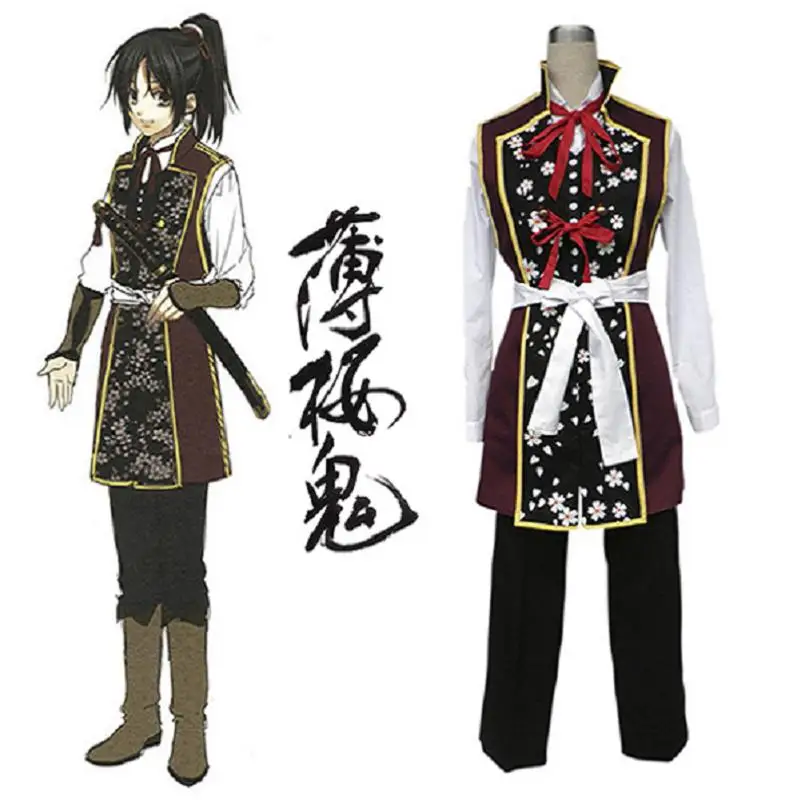 Высокое качество Q унисекс для косплея Hakuouki Синсэнгуми Китан yukimura chizuru Костюмы