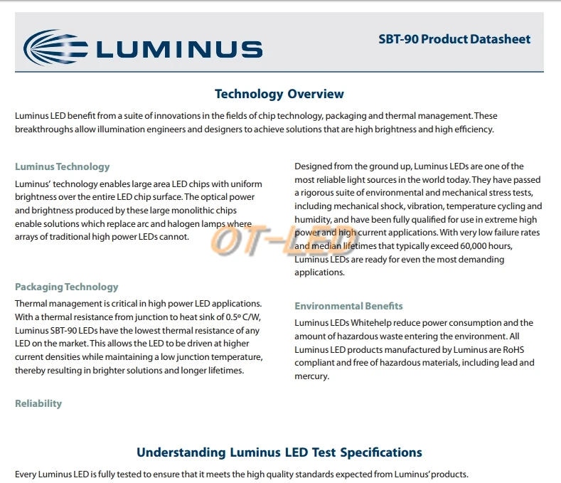 1 шт. Luminus SBT-90 30 Вт светодиодный излучатель 2500LM белый 6500 к модуль PCB 20 мм медь+ SBT-90 светодиодный драйвер