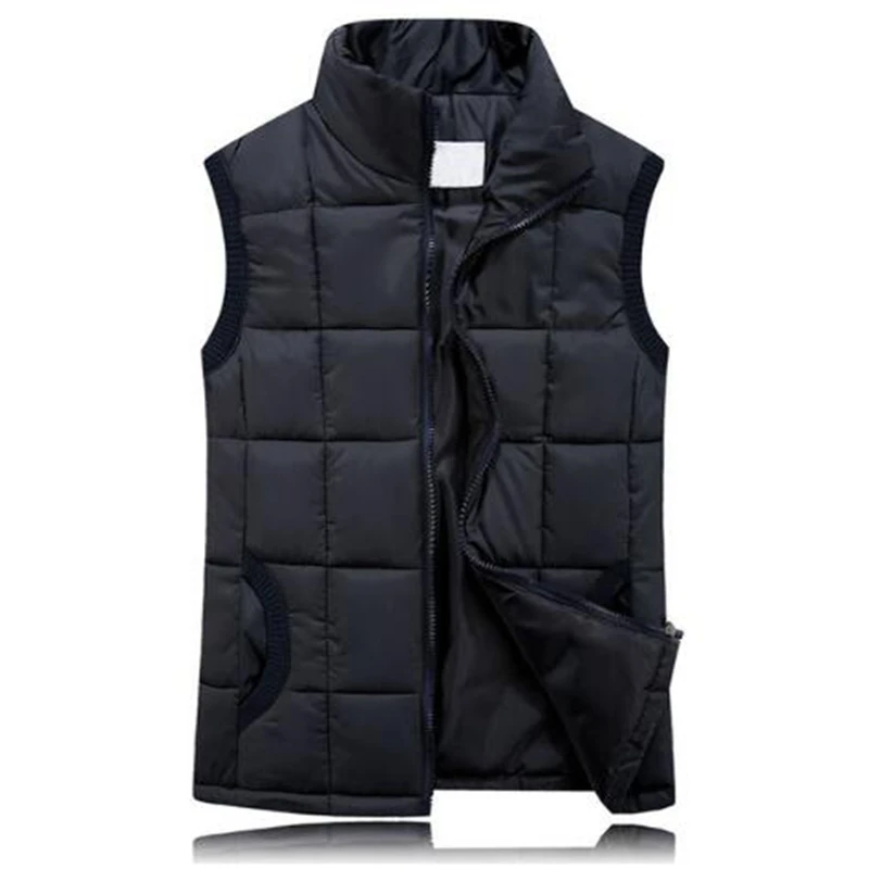 

Brieuces Women Thin Down Cotton Vest Solid Color Simple Warm Fashion Classic Style 10 colors chaleco mujer