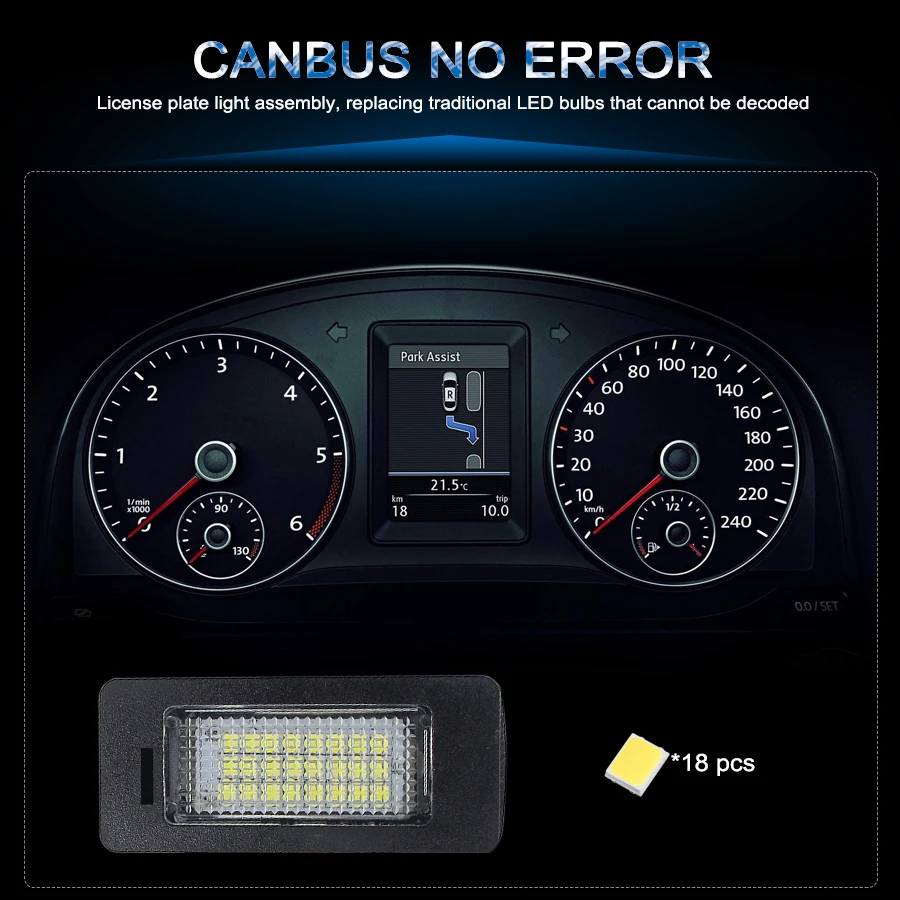Для Audi TT 07 Q5 08 A4 4d/5d (B8) S5 A5 автомобильный светодиодный CanBus без номера ошибок
