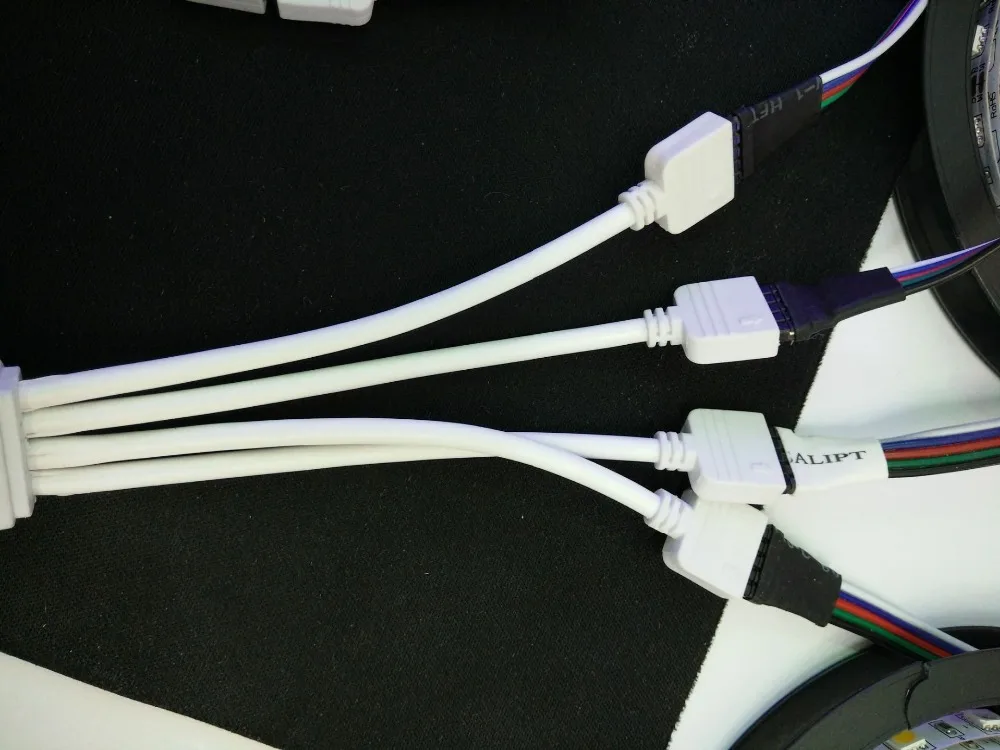 5 шт./лот Светодиодная лента для изменения цвета RGBW 5Pin сплиттер 1-4 гнездовой