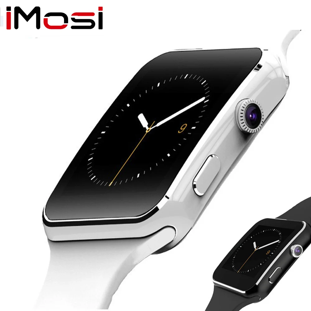 Смарт-часы X6 поддержка sim-карты TF с камерой Smartwatch Bluetooth мужские наручные часы для iPhone Xiaomi Android телефон