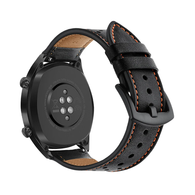 Ремешок для часов huawei gt для samsung Galaxy watch 46 мм/gear S3 Frontier классический ремешок 22 мм ремешок для часов браслет из натуральной кожи