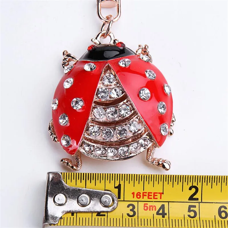 Лидер продаж кольцо для ключей в виде насекомых божья коровка инвербрат детский