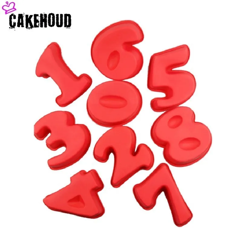 CAKEHOUD Еда Класс Силиконовые цифровой торт для выпечки печенья плесень Форма