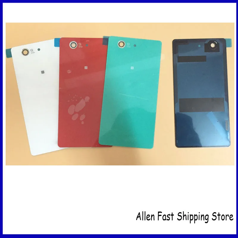 Первоначально Новая Задняя Крышка Батарейного Отсека Стекла Для Sony Xperia Z3 Compact Mini