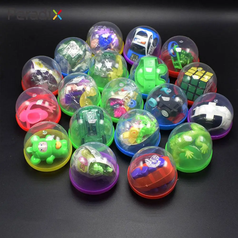 10Pcs/Set Round Shaped 45mm Capsule Toys Ball Operational Interactive Gifts Kids children color twisted egg random style | Игрушки и