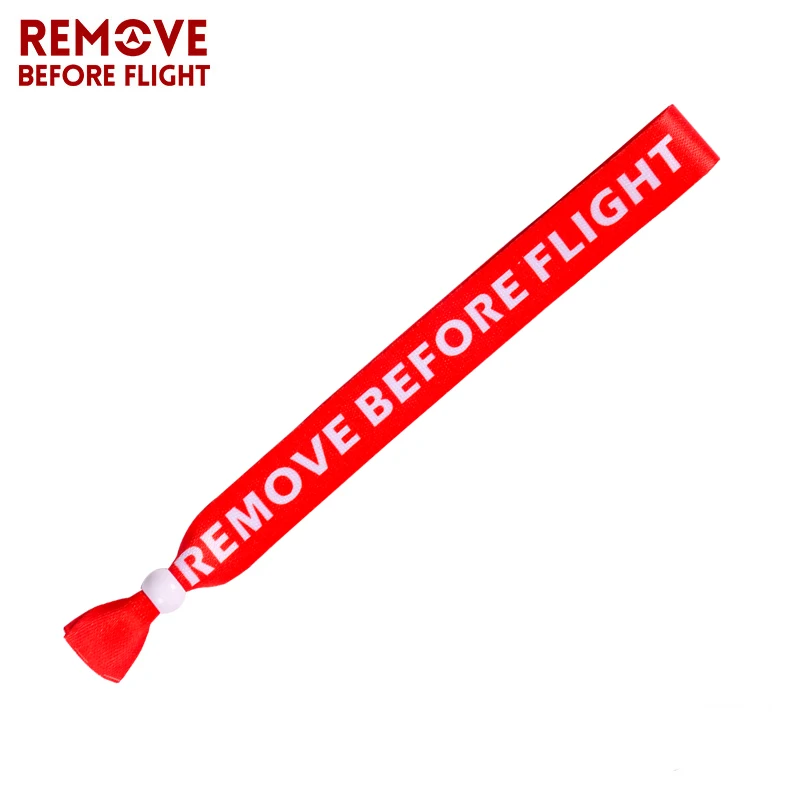Полиэстер одноразовый браслет remove Before Flight авиации подарки красный ремешок на запястье для вечерние Применение могут быть выполнены по индивидуальному заказу