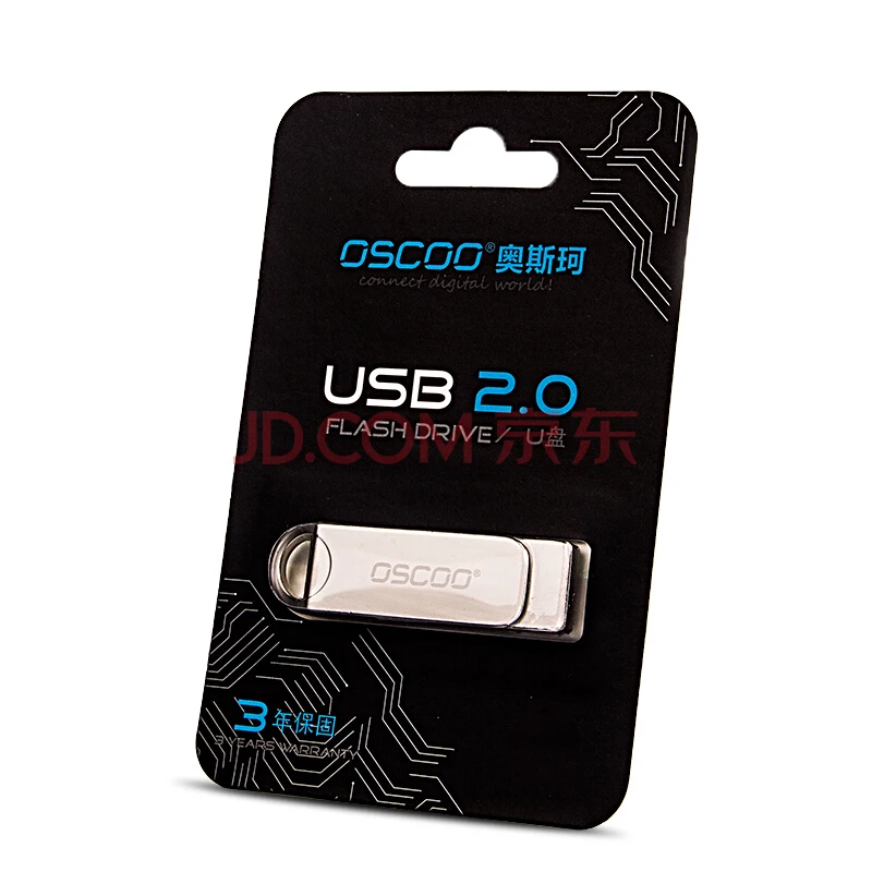 OSCOO USB флэш диск 4 ГБ 8 16 2 0 Металл Внешний Memory Stick Pen внешних накопителей повернуть U