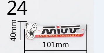 Автомобиль 3M yoshimura наклейка мотоциклетные наклейки Moto Gp leovince cbr twobrothers twobrother Авто Akrapovic глушитель наклейка 2 шт - Цвет: Mivv