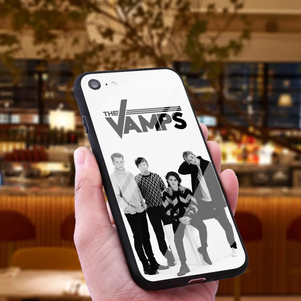 WEBBEDEPP Vamps полосы чехол из закаленного стекла для телефона Apple iPhone Xr Xs Max X или 10 8 7 6 6S