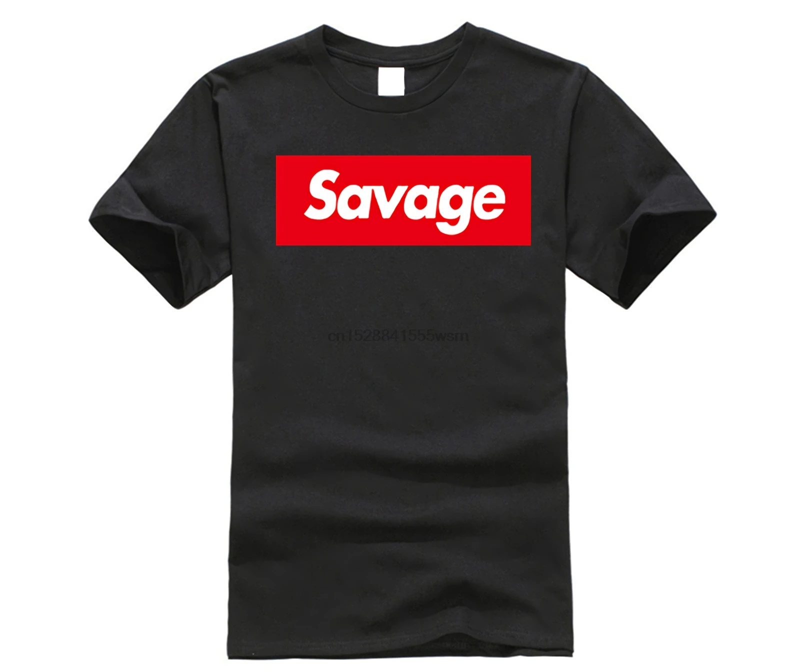 2019 мужские футболки suprem Футболка Savage пародия No Heart X Mode убойная банда ATL 100% хлопок