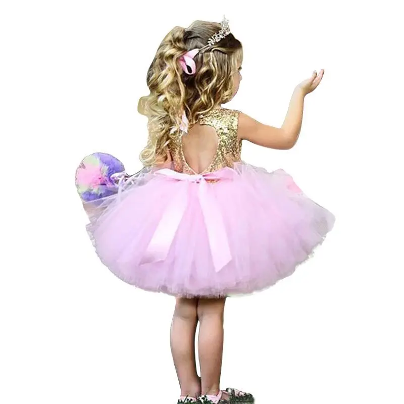 Летняя одежда для маленьких девочек милое вечернее платье пачка на 1 день