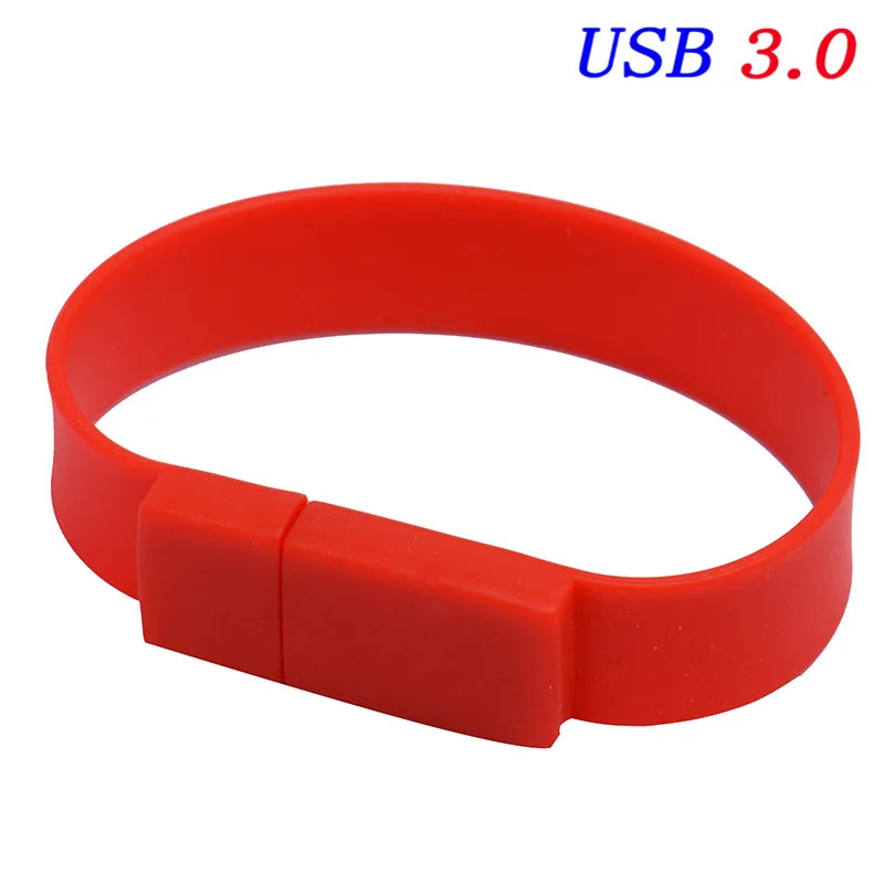 A JASTER USB 3,0 10 видов цветов браслет на запястье ручка-накопитель 4 ГБ 8 ГБ 16 ГБ 32 ГБ usb флэш-накопитель 64 Гб Модель браслета U диск - Цвет: A