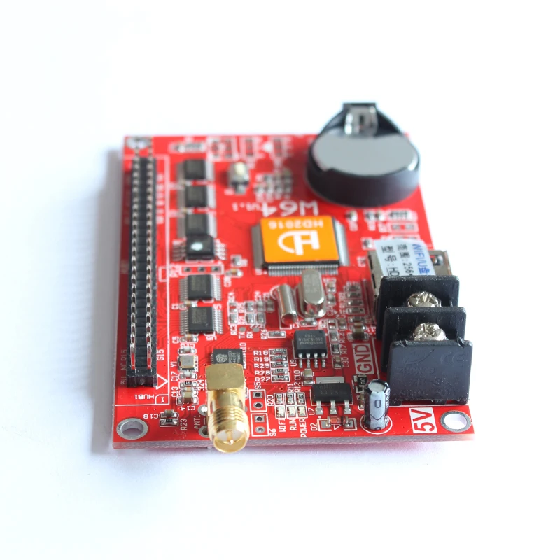 

Asynchronous WIFI control HD-W64 huidu led display control card for 64x32 led display voltage led display led light box display