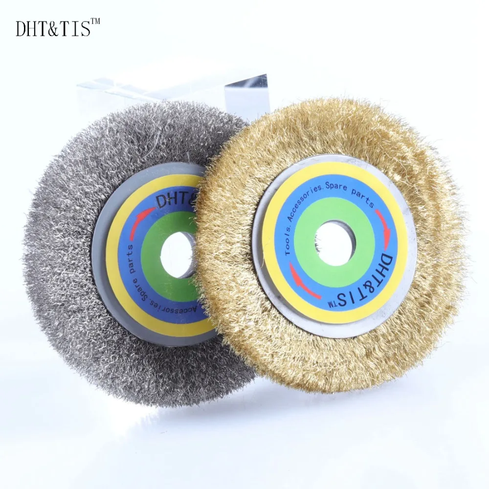 2 шт. круглая щетка из нержавеющей стали и латуни 100 х16 мм 0 15 мм|wire wheel brush|brass wire