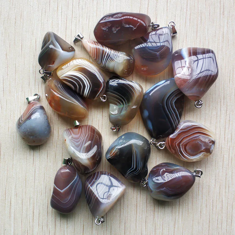 

New jewelry 2019 natural persian onyx Irregular shape pendants for jewelry making 16pcs/lot Wholesale free shipping