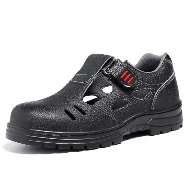 HALINFER 2018 new breathable casual men's sandals with men steel toe work&ampsafety shoes fashion puncture proof boots plus size | Обувь